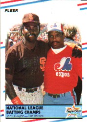 1988 Fleer Baseball Cards      631     Tony Gwynn/Tim Raines